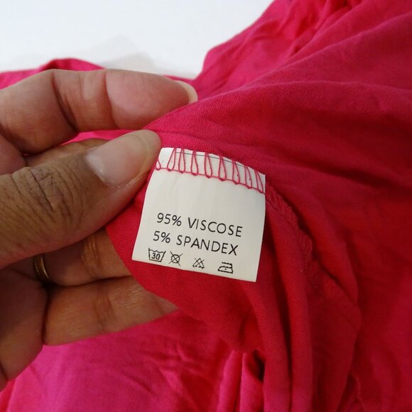 Bluetime Women Pink Lightweight Open Front Long Cardigan Duster Size L Pockets - Picture 6 of 12